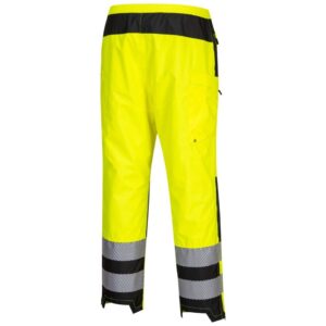 Portwest PW3 Hi-Vis Women's Rain Trousers - Yellow/Black
