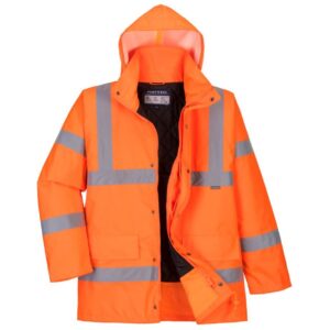 Portwest Hi-Vis Breathable Winter Traffic Jacket - XXL