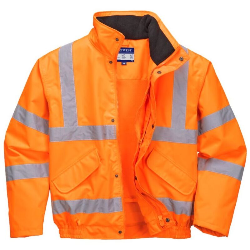 Portwest Hi-Vis Breathable Rain Bomber Jacket - XXXL