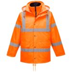 Portwest Hi-Vis Breathable Interactive Rain Traffic Jacket