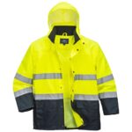 Portwest Hi-Vis Contrast Rain Lite Traffic Jacket - XXXL