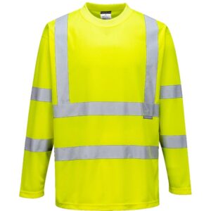 Portwest Hi-Vis T-Shirt Long Sleeve - Yellow