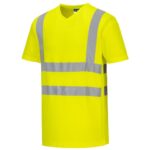 Portwest Hi-Vis Cotton Comfort Mesh Insert T-Shirt Short Sleeve - Yellow