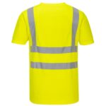 Portwest Hi-Vis Cotton Comfort Mesh Insert T-Shirt Short Sleeve