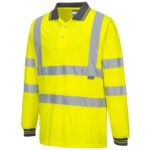 Portwest Hi-Vis Polo Shirt Long Sleeve