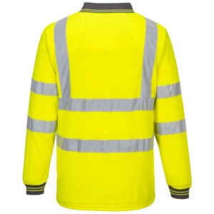 Portwest Hi-Vis Polo Shirt Long Sleeve