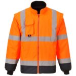 Portwest Hi-Vis Breathable 7-in-1 Contrast Traffic Jacket