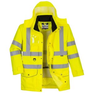 Portwest Hi-Vis Breathable 7-in-1 Traffic Jacket