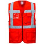 Portwest Berlin Hi-Vis Executive Vest - Red