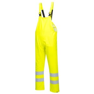 Portwest Sealtex Ultra Hi-Vis Rain Bib and Brace - Yellow