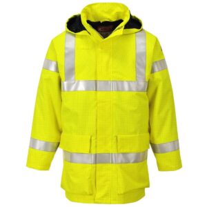 Portwest Bizflame Rain Hi-Vis Multi Lite Jacket - Yellow