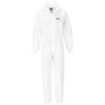 Portwest BizTex SMS Coverall With Knitted Cuff Type 5/6 White ST35