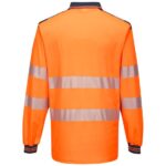 Portwest PW3 Hi-Vis Cotton Comfort Polo Shirt Long Sleeve