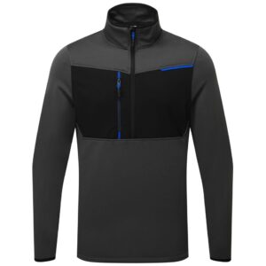 Portwest WX3 Half Zip Tech Fleece - Metal Grey