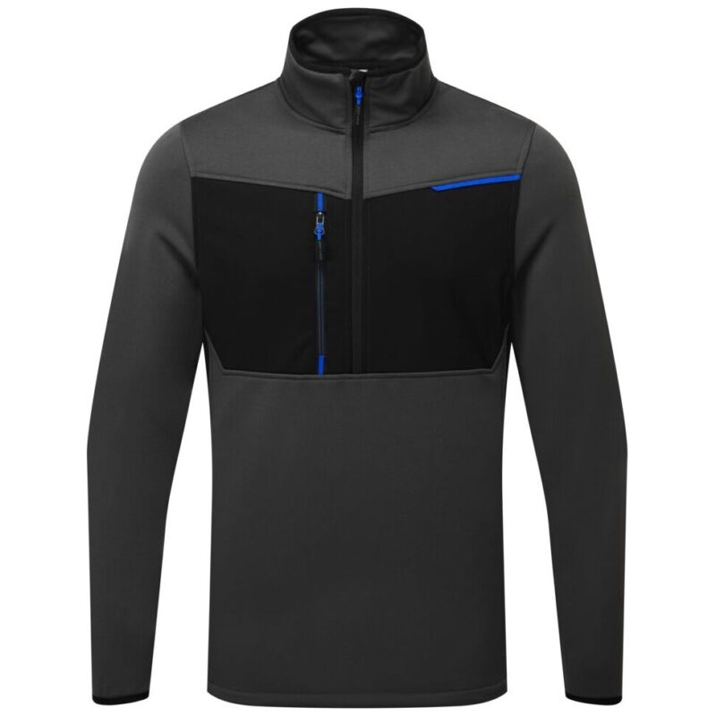 Portwest WX3 Half Zip Tech Fleece - Metal Grey