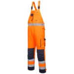 Portwest Dijon Hi-Vis Contrast Work Bib and Brace - XXL