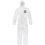 SafeGard® GP White Coverall with Hood