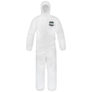 SafeGard® GP White Coverall with Hood