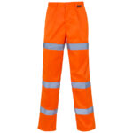 Supertouch Hi Vis Orange 3 Band Polycotton Trousers