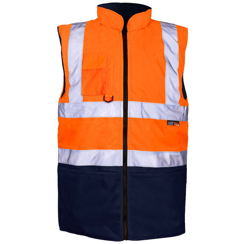 Supertouch Orange/Navy 2 Tone Bodywarmer