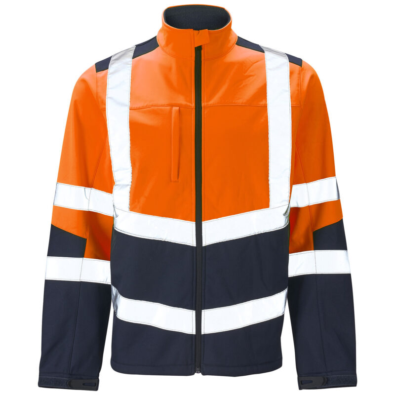 Supertouch Hi Vis 2 Tone Orange Softshell Jacket