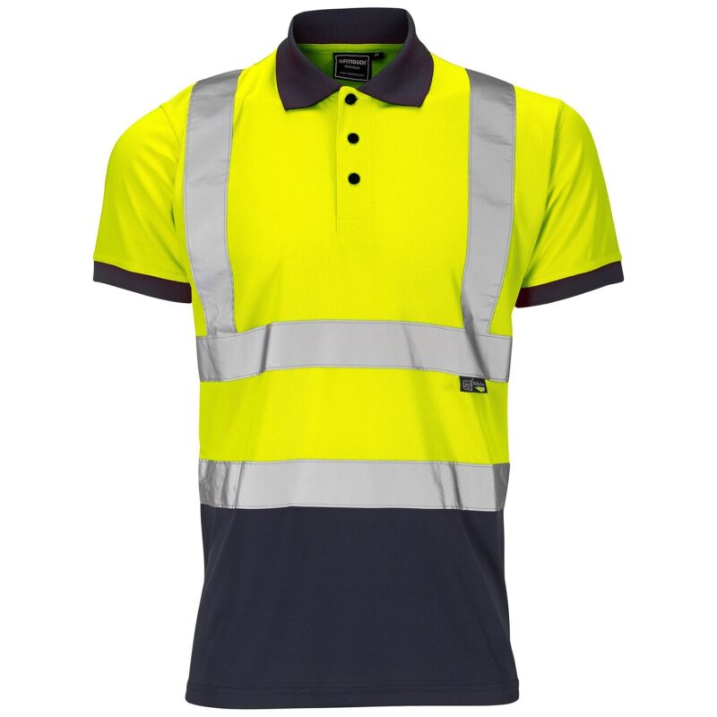 Supertouch Hi-Vis 2 Tone Yellow Polo Shirt