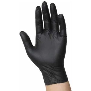safetouch nitrile gloves in black