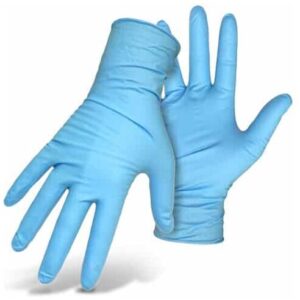 unigloves unicare soft nitrile gloves in blue