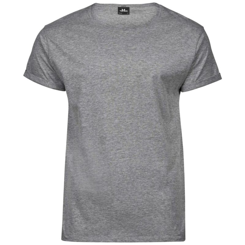 Tee Jays Men's Roll-Up Tee - Heather Grey