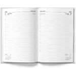 U. 2025 A4 Hardback Page a Day Half Page Weekends Diary