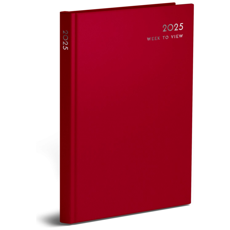 U. 2025 A5 Hardback Week to View Diary